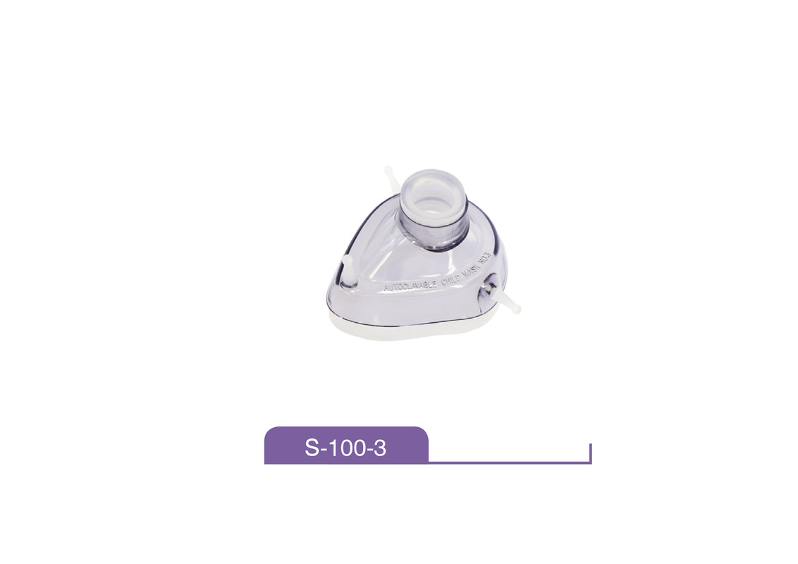 Маска анестезіологічна багаторазова нестерильна , розмір 3